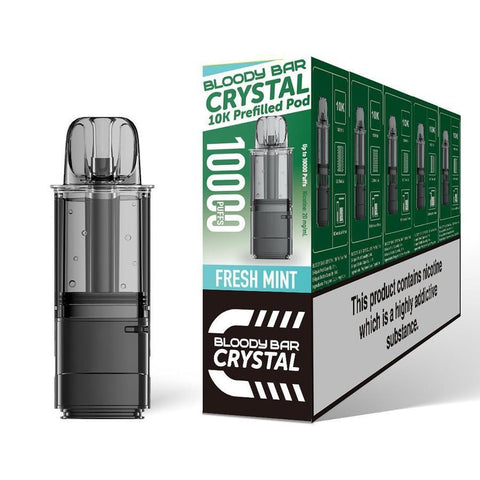 Bloody Bar Crystal 10000 Replacement Pods Pack of 5 - Vaper Wholesale