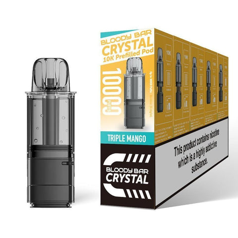 Bloody Bar Crystal 10000 Replacement Pods Pack of 5 - Vaper Wholesale