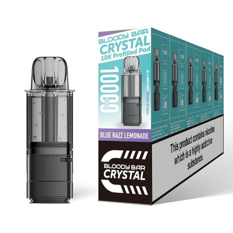 Bloody Bar Crystal 10000 Replacement Pods Pack of 5 - Vaper Wholesale
