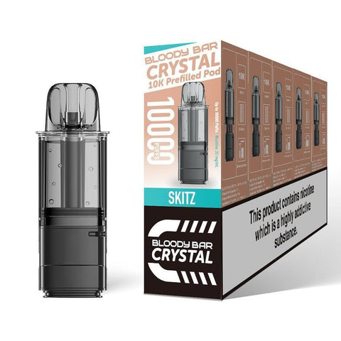 Bloody Bar Crystal 10000 Replacement Pods Pack of 5 - Vaper Wholesale