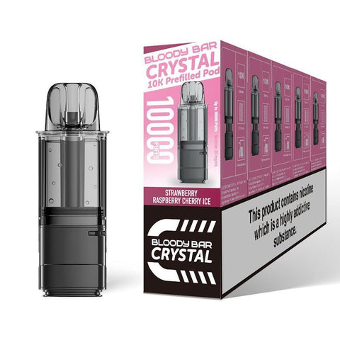 Bloody Bar Crystal 10000 Replacement Pods Pack of 5 - Vaper Wholesale