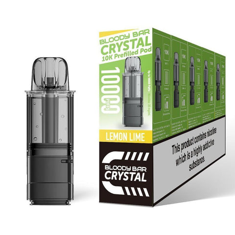Bloody Bar Crystal 10000 Replacement Pods Pack of 5 - Vaper Wholesale