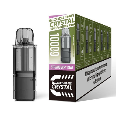 Bloody Bar Crystal 10000 Replacement Pods Pack of 5 - Vaper Wholesale