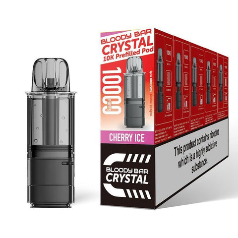 Bloody Bar Crystal 10000 Replacement Pods Pack of 5 - Vaper Wholesale