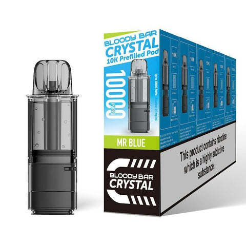 Bloody Bar Crystal 10000 Replacement Pods Pack of 5 - Vaper Wholesale