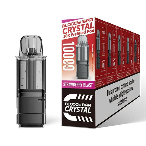 Bloody Bar Crystal 10000 Replacement Pods Pack of 5 - Vaper Wholesale