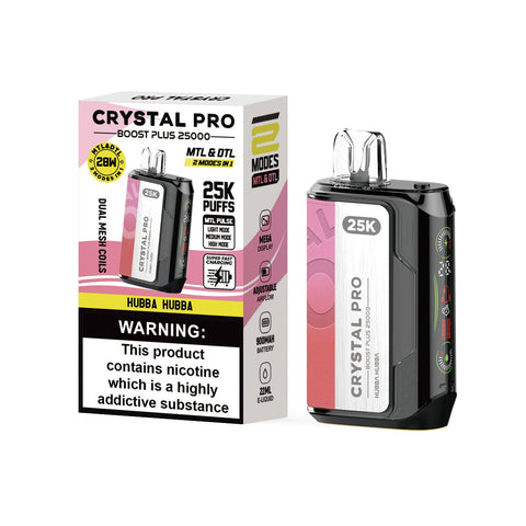 Crystal Pro Boost Plus 25000 Disposable Vape Box of 5 - Vaper Wholesale