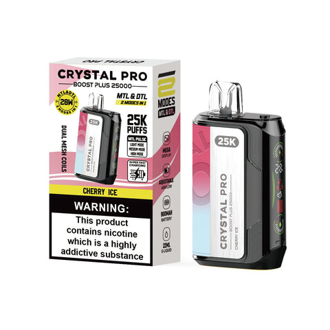 Crystal Pro Boost Plus 25000 Disposable Vape Box of 5 - Vaper Wholesale