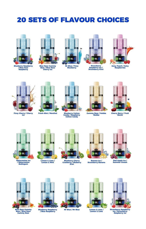 Crystal Pro Switch 30k Prefilled Pod Vape Kit Box of 5 - Vaper Wholesale