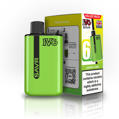 IVG SAVR 3000 Prefilled Pod Vape Kit Box of 5 - Vaper Wholesale