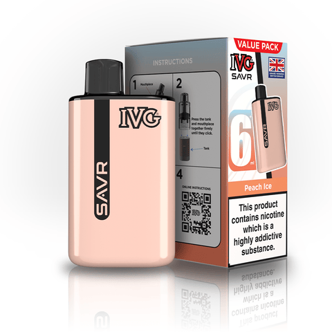 IVG SAVR 3000 Prefilled Pod Vape Kit Box of 5 - Vaper Wholesale