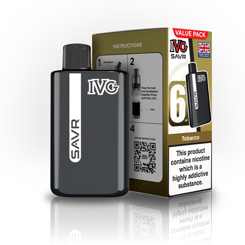 IVG SAVR 3000 Prefilled Pod Vape Kit Box of 5 - Vaper Wholesale