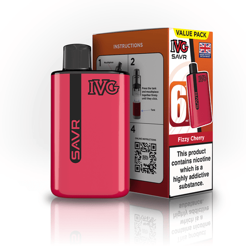 IVG SAVR 3000 Prefilled Pod Vape Kit Box of 5 - Vaper Wholesale
