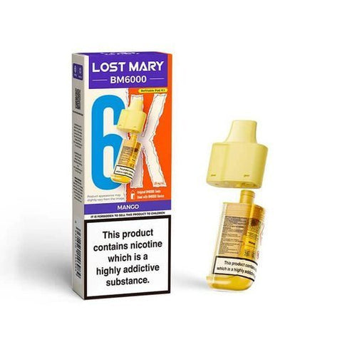 Lost Mary BM6000 Replacement Pods Pack of 5 - Vaper Wholesale