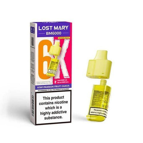 Lost Mary BM6000 Replacement Pods Pack of 5 - Vaper Wholesale