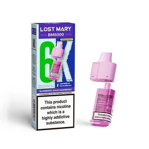 Lost Mary BM6000 Replacement Pods Pack of 5 - Vaper Wholesale