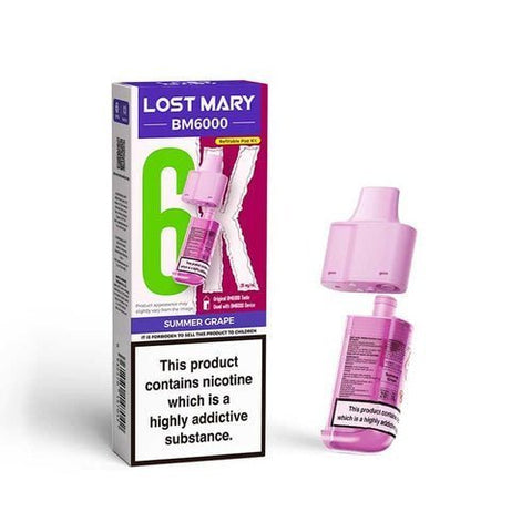 Lost Mary BM6000 Replacement Pods Pack of 5 - Vaper Wholesale