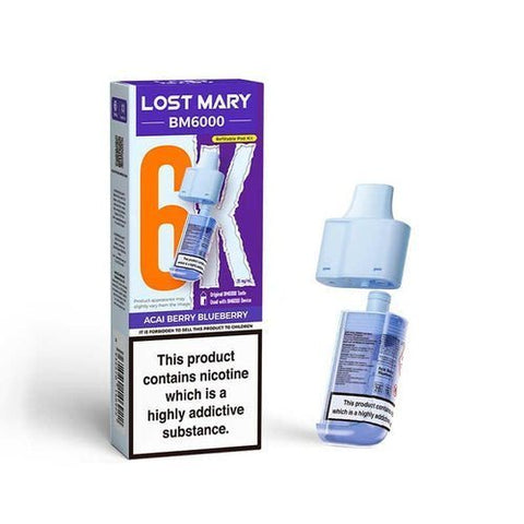 Lost Mary BM6000 Replacement Pods Pack of 5 - Vaper Wholesale