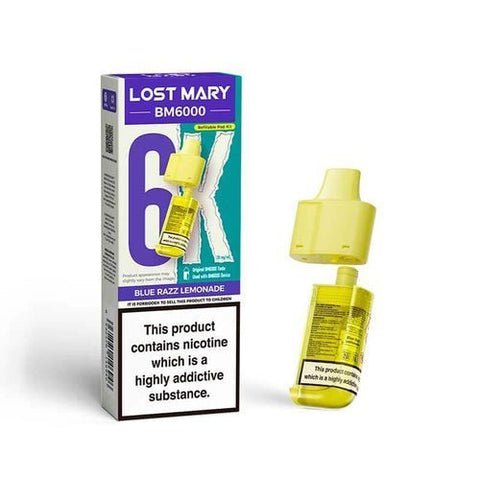 Lost Mary BM6000 Replacement Pods Pack of 5 - Vaper Wholesale