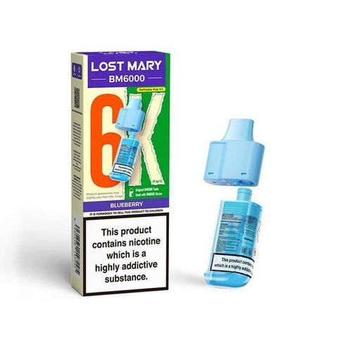 Lost Mary BM6000 Replacement Pods Pack of 5 - Vaper Wholesale