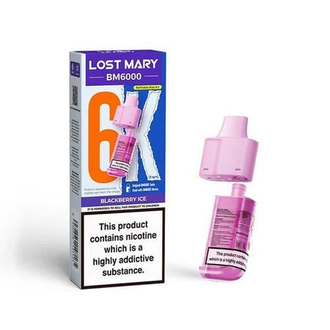 Lost Mary BM6000 Replacement Pods Pack of 5 - Vaper Wholesale