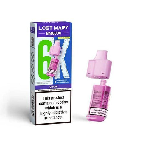 Lost Mary BM6000 Replacement Pods Pack of 5 - Vaper Wholesale