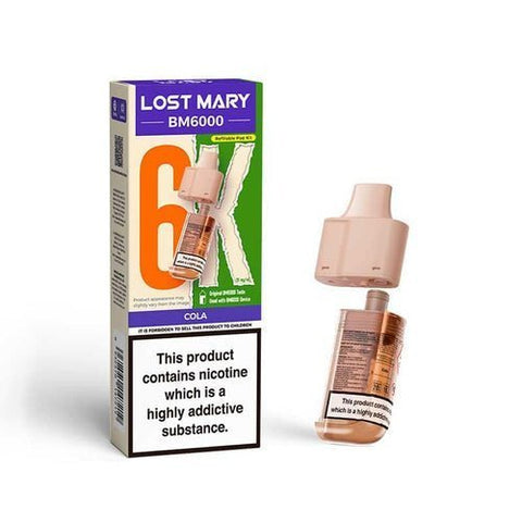 Lost Mary BM6000 Replacement Pods Pack of 5 - Vaper Wholesale