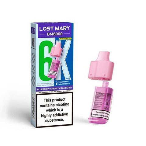 Lost Mary BM6000 Replacement Pods Pack of 5 - Vaper Wholesale