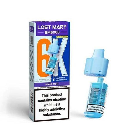Lost Mary BM6000 Replacement Pods Pack of 5 - Vaper Wholesale