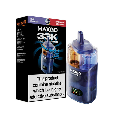 MAXGO 33k Prefilled Pod Vape Kit Pack of 5 - Vaper Wholesale