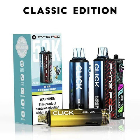 Pyne Pod Click 50k Prefilled Pod Vape Kit Box of 5 - Vaper Wholesale