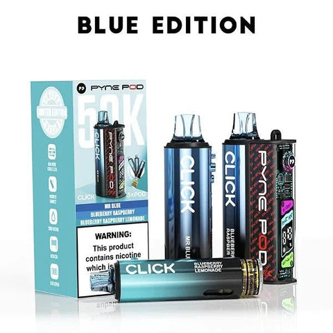 Pyne Pod Click 50k Prefilled Pod Vape Kit Box of 5 - Vaper Wholesale