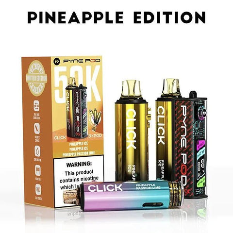 Pyne Pod Click 50k Prefilled Pod Vape Kit Box of 5 - Vaper Wholesale