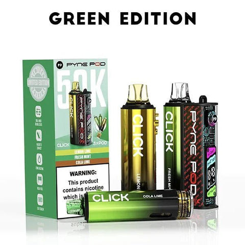 Pyne Pod Click 50k Prefilled Pod Vape Kit Box of 5 - Vaper Wholesale