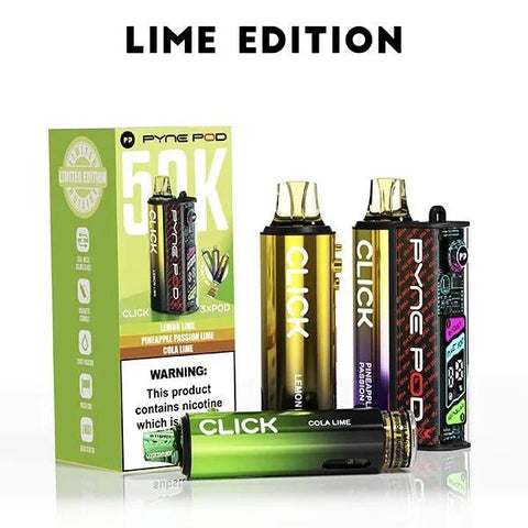 Pyne Pod Click 50k Prefilled Pod Vape Kit Box of 5 - Vaper Wholesale